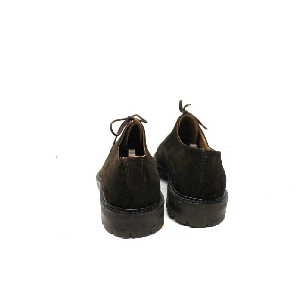 Barney's New York Men's Brown Suede Lace Up Oxfords sz 9M Made in Italy - Picture 4 of 5